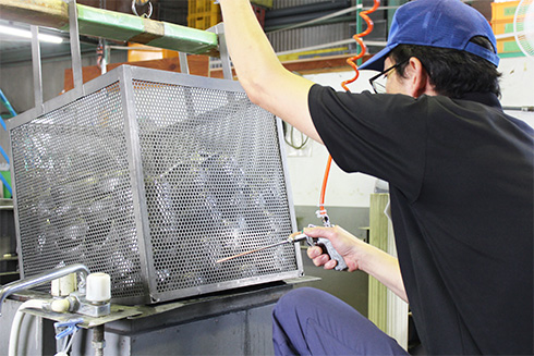 湯洗（エアブロー）